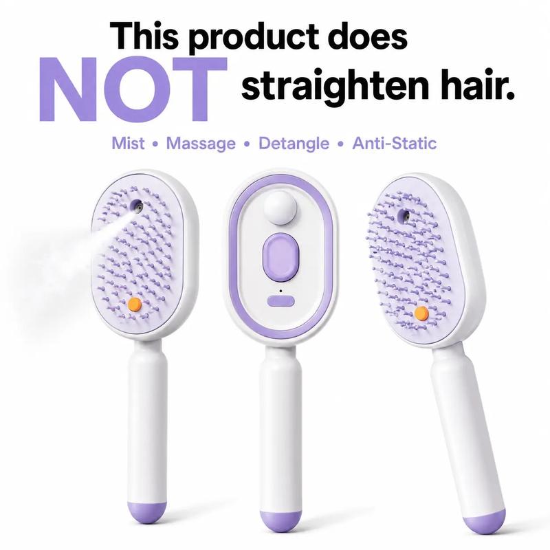 AVHVA®  4-in-1 Electric Hair Straightener Massage Keratin Brush