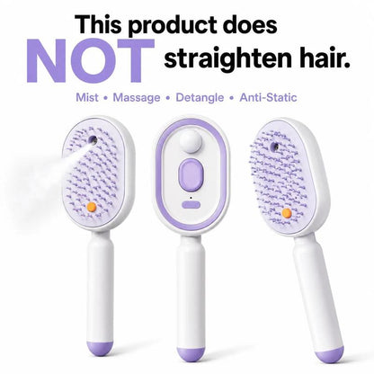 AVHVA®  4-in-1 Electric Hair Straightener Massage Keratin Brush