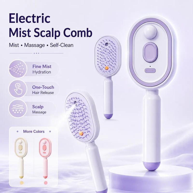 AVHVA®  4-in-1 Electric Hair Straightener Massage Keratin Brush