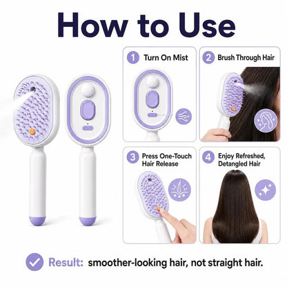 AVHVA®  4-in-1 Electric Hair Straightener Massage Keratin Brush