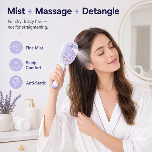 AVHVA®  4-in-1 Electric Hair Straightener Massage Keratin Brush